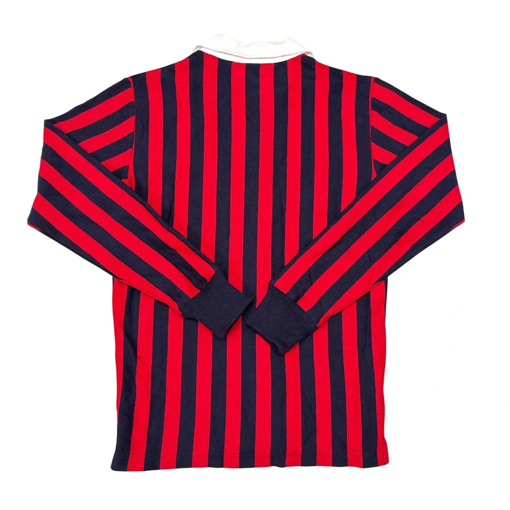Rowing Blazers Rugby Shirt Mens Size XS Red Blue Striped Academia Varsity NEW - Picture 2 of 11